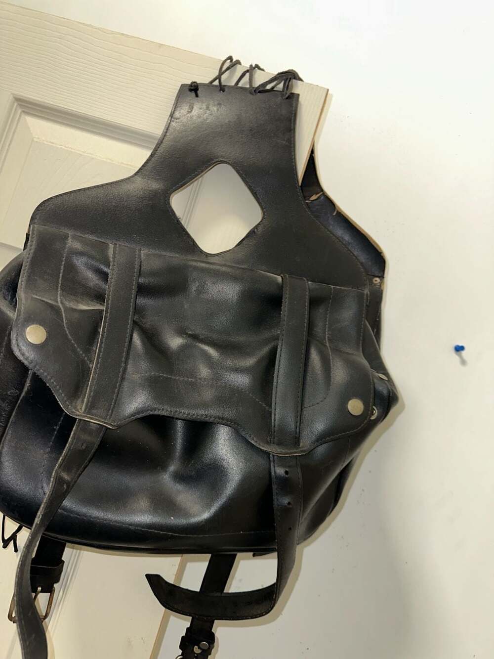 Vintage Yamaha Virago XV750 Leather Motorcycle Saddlebags
